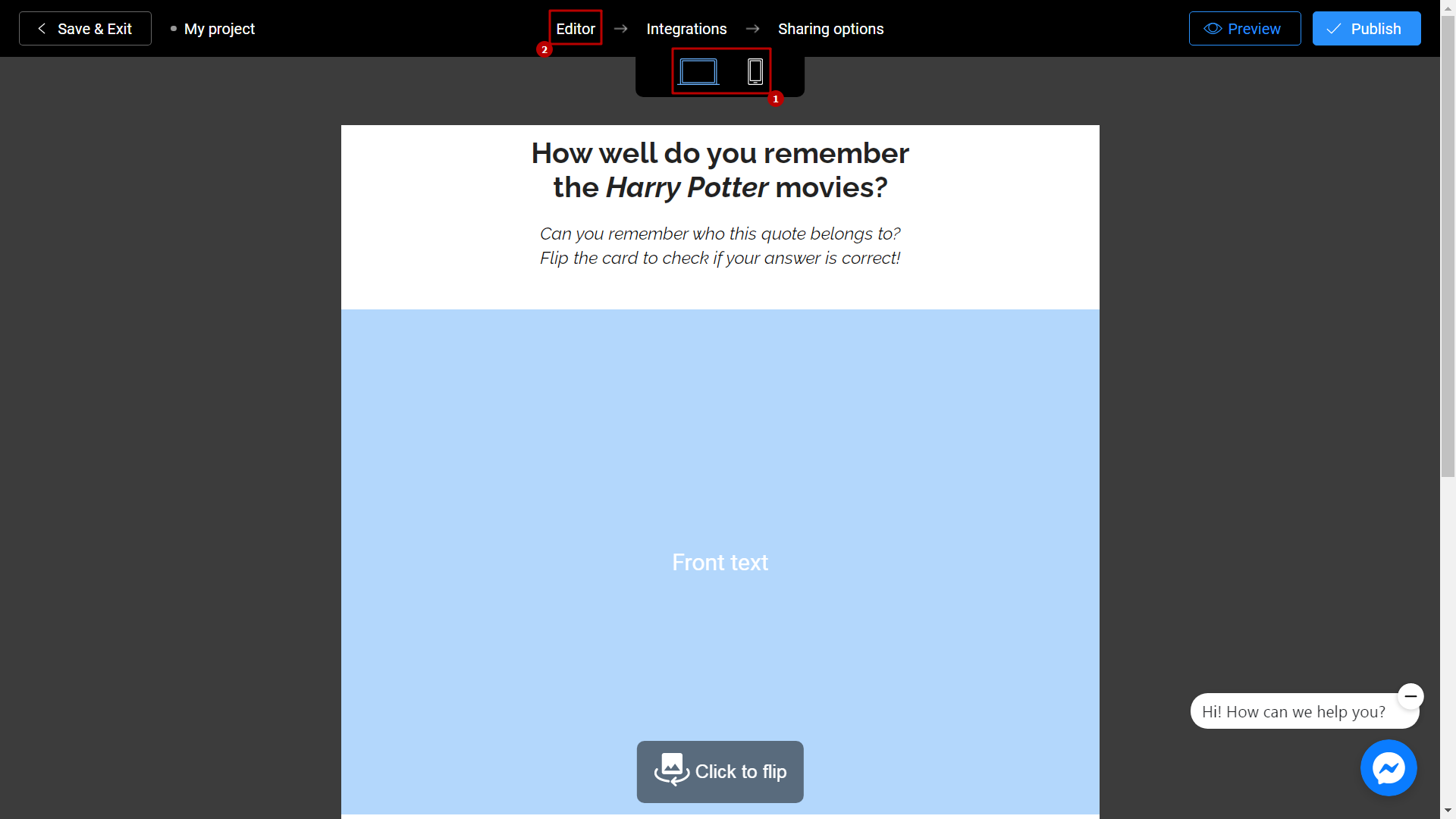 How to create a Flip Card Game Interacty Help Center